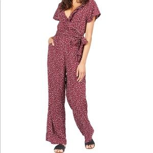 Mock wrap Roxy jumpsuit